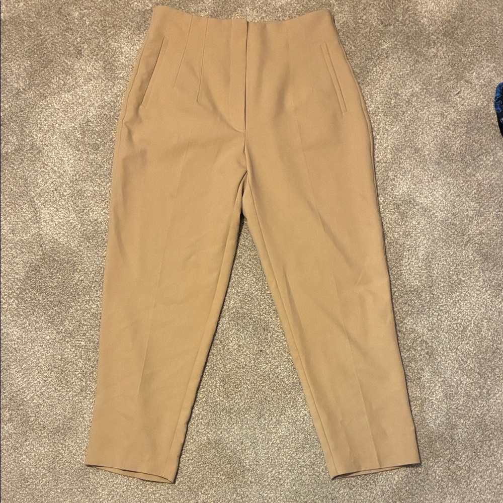 Zara Men's Camel Slim Dress Chinos